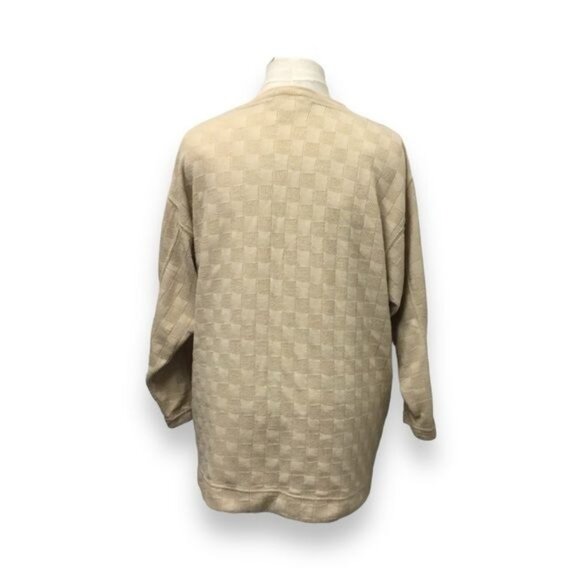 Style New York VTG Women’s Long Sleeve Oversize Texture Block Top, size M - Picture 3 of 6